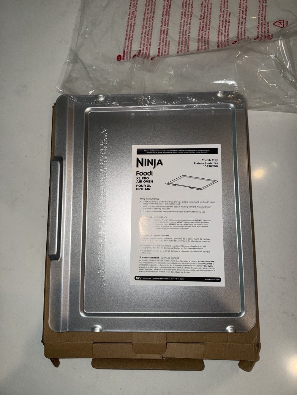 DT201 DT251 Crumb Tray Replacement for Ninja Foodi XL Oven Crumb Tray 304 Stainl